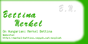 bettina merkel business card